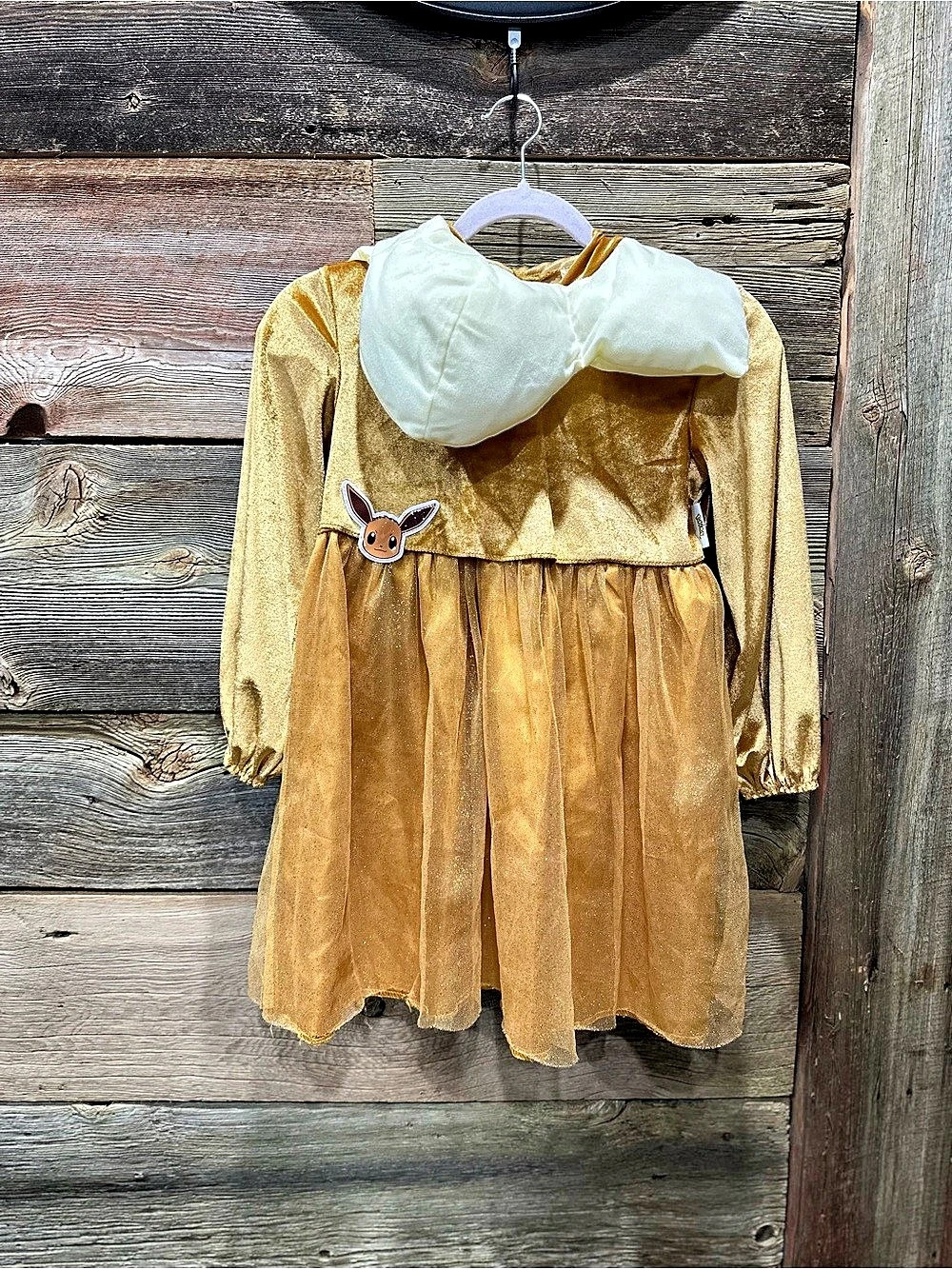 Pokémon Eevee costume dress Gold Halloween Costume Dress Size 7/8